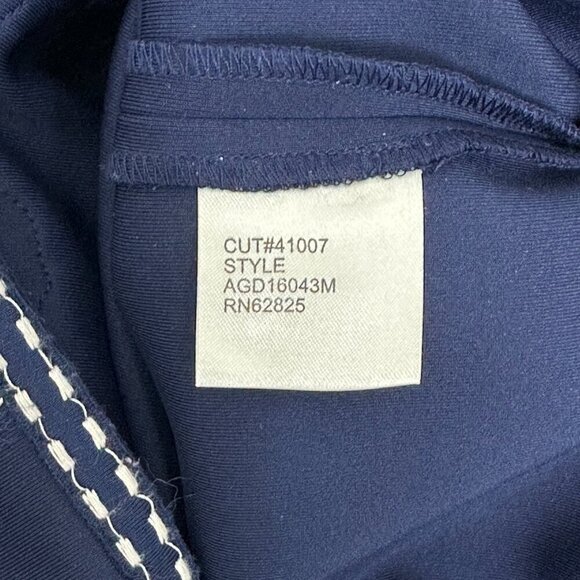 Tadashi Shoji Kitami Embroidered Sleeveless Shift Dress Blue - Picture 10 of 12